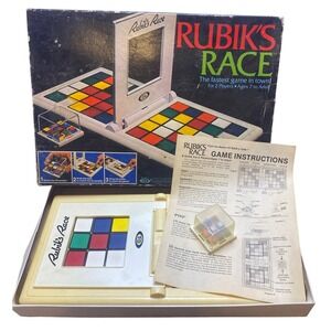 Vintage 1982 Ideal Rubik's Race Board Game‎ Shaker Instructions